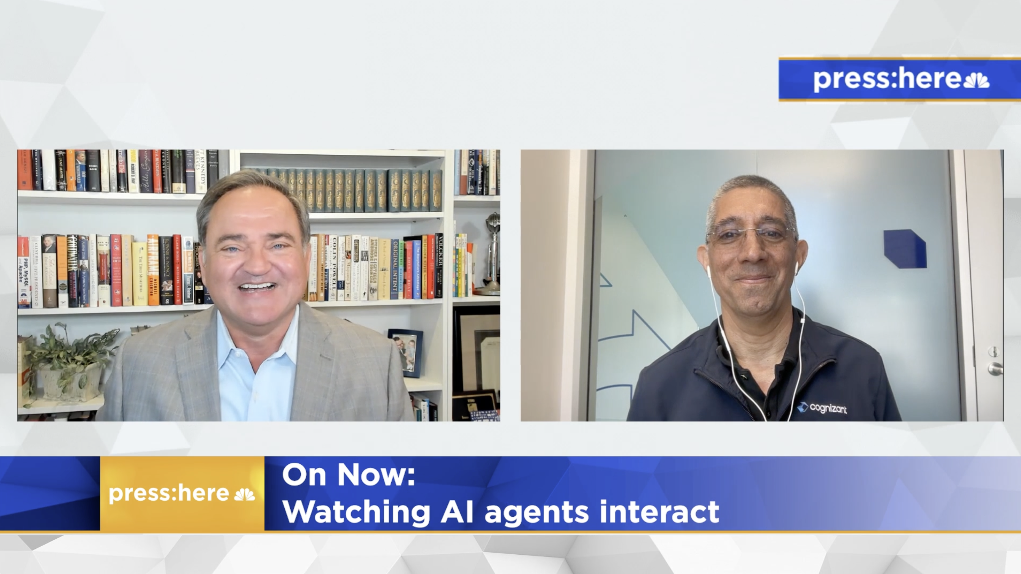 Babak and Scott side by side on news